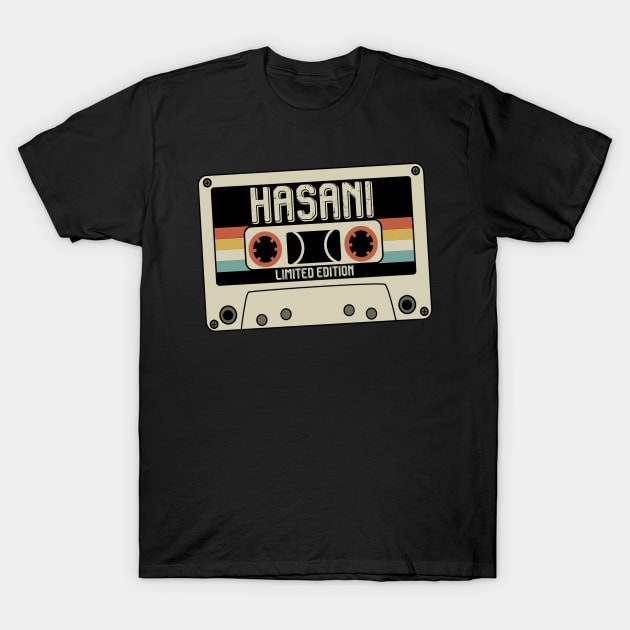 Hasani Name - Limited Edition - Vintage Style T-Shirt by Debbie Art